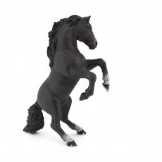 Фигурка Papo Черная лошадь на дыбах