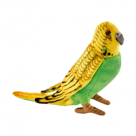 Мягкая игрушка Hansa Волнистый попугайчик, зеленый