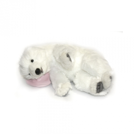 Мягкая игрушка Hansa Белый медвежонок, спящий