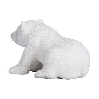 Фигурка Konik Белый медвежонок, сидящий