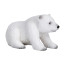 Фигурка Konik Белый медвежонок, сидящий