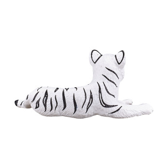 Фигурка Konik Белый тигрёнок, лежащий