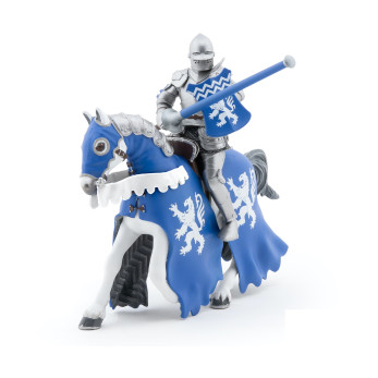 Фигурка Papo Конь синего рыцаря с копьем
