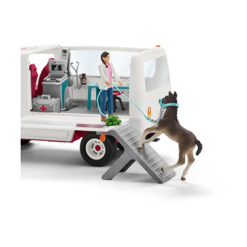 Набор Schleich Ветеринарный фургон с жеребенком