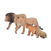 Набор фигурок Konik Лев, львица и 2 львёнка